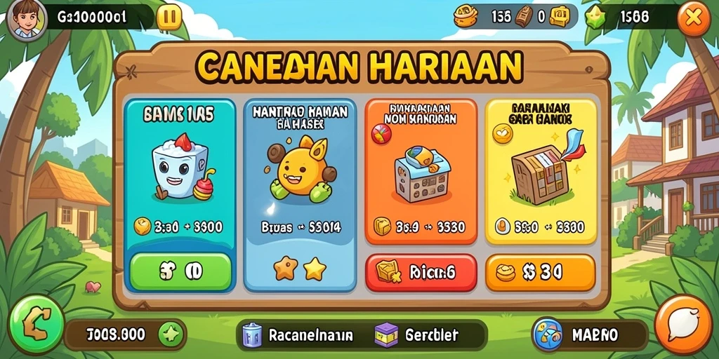 Tampilan menarik dari karakter utama dalam permainan.