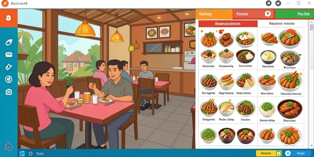 Screenshot menampilkan pemandangan indah dari dunia T9999.